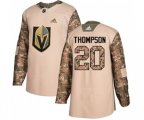 Vegas Golden Knights #20 Paul Thompson Authentic Camo Veterans Day Practice NHL Jersey