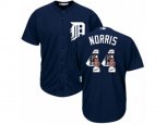 Detroit Tigers #44 Daniel Norris Authentic Navy Blue Team Logo Fashion Cool Base MLB Jersey