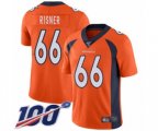 Denver Broncos #66 Dalton Risner Orange Team Color Vapor Untouchable Limited Player 100th Season Football Jersey