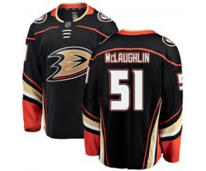 Anaheim Ducks #51 Blake McLaughlin Authentic Black Home Fanatics Branded Breakaway Hockey Jersey