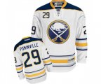 Reebok Buffalo Sabres #29 Jason Pominville Authentic White Away NHL Jersey