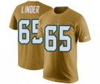 Jacksonville Jaguars #65 Brandon Linder Gold Rush Pride Name & Number T-Shirt