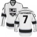 Los Angeles Kings #7 Oscar Fantenberg Authentic White Away NHL Jersey