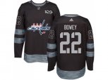 Washington Capitals #22 Madison Bowey Black 1917-2017 100th Anniversary Stitched NHL Jersey