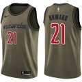 Washington Wizards #21 Dwight Howard Swingman Green Salute to Service NBA Jersey