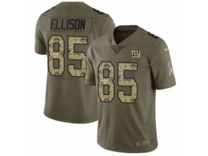 New York Giants #85 Rhett Ellison Limited Olive Camo 2017 Salute to Service NFL Jersey