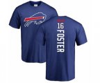 Buffalo Bills #16 Robert Foster Royal Blue Backer T-Shirt