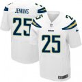 Los Angeles Chargers #25 Rayshawn Jenkins Elite White NFL Jersey