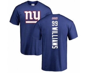 New York Giants #99 Leonard Williams Royal Blue Backer T-Shirt