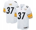 Pittsburgh Steelers #37 Carnell Lake Game White Football Jersey