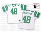 Philadelphia Eagles #48 Wes Hopkins White Authentic Throwback Football Jersey