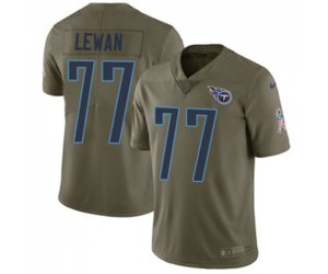 Tennessee Titans #77 Taylor Lewan Limited Olive 2017 Salute to Service Football Jersey