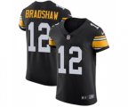 Pittsburgh Steelers #12 Terry Bradshaw Black Alternate Vapor Untouchable Elite Player Football Jersey