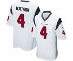Houston Texans #4 Deshaun Watson Game White Football Jersey