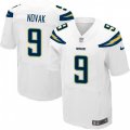 Los Angeles Chargers #9 Nick Novak Elite White NFL Jersey