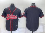 Atlanta Falcons Blank Black Stitched MLB Cool Base Nike Baseball Jersey