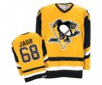 CCM Pittsburgh Penguins #68 Jaromir Jagr Premier Yellow Throwback NHL Jersey
