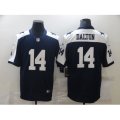 Dallas Cowboys #14 Andy Dalton Nike Blue Throwback Limited Jersey
