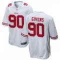 San Francisco 49ers #90 Kevin Givens Nike White Vapor Limited Player Jersey