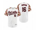 Baltimore Orioles Trey Mancini White Turn Back the Clock Maryland Day Jersey