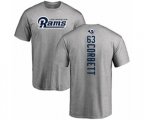 Los Angeles Rams #63 Austin Corbett Ash Backer T-Shirt