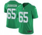 Philadelphia Eagles #65 Lane Johnson Limited Green Rush Vapor Untouchable Football Jersey