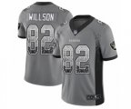Oakland Raiders #82 Luke Willson Limited Gray Rush Drift Fashion Football Jersey
