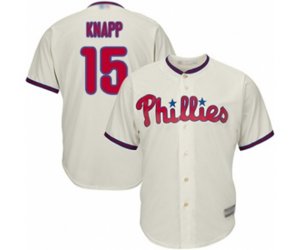 Philadelphia Phillies Andrew Knapp Replica Cream Alternate Home Cool Base Baseball Player Jersey