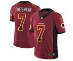 Washington Redskins #7 Joe Theismann Limited Red Rush Drift Fashion Football Jersey