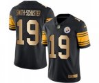 Pittsburgh Steelers #19 JuJu Smith-Schuster Limited Black Gold Rush Vapor Untouchable Football Jersey