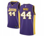 Los Angeles Lakers #44 Jerry West Swingman Purple NBA Jersey - Statement Edition