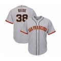 San Francisco Giants #38 Tyler Beede Authentic Grey Road Cool Base Baseball Player Jersey
