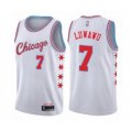 Chicago Bulls #7 Timothe Luwawu Authentic White Basketball Jersey - City Edition