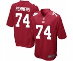 New York Giants #74 Mike Remmers Game Red Alternate Football Jersey