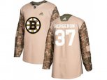 Adidas Boston Bruins #37 Patrice Bergeron Camo Authentic 2017 Veterans Day Stitched NHL Jersey