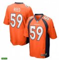 Denver Broncos #59 Malik Reed Nike Orange Vapor Untouchable Limited Jersey