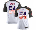 Tampa Bay Buccaneers #54 Lavonte David Elite White Road USA Flag Fashion Football Jersey