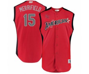 Kansas City Royals #15 Whit Merrifield Authentic Red American League 2019 Baseball All-Star Jersey