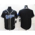 Los Angeles Dodgers Blank Black Home Authentic Team Jersey
