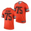 Cleveland Browns #75 Joel Bitonio Nike Orange 2021 Inverted Legend Jersey
