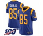 Los Angeles Rams #85 Jack Youngblood Royal Blue Alternate Vapor Untouchable Limited Player 100th Season Football Jersey