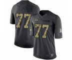 Green Bay Packers #77 Billy Turner Limited Black 2016 Salute to Service Football Jersey