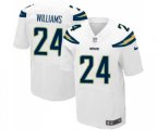 Los Angeles Chargers #24 Trevor Williams Elite White Football Jersey