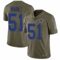 Dallas Cowboys #51 Jihad Ward Limited Olive 2017 Salute to Service NFL Jersey