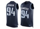 Tennessee Titans #94 Austin Johnson Limited Navy Blue Player Name & Number Tank Top NFL Jersey