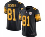 Pittsburgh Steelers #81 Zach Gentry Limited Black Rush Vapor Untouchable Football Jersey