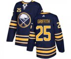 Adidas Buffalo Sabres #25 Seth Griffith Authentic Navy Blue Home NHL Jersey