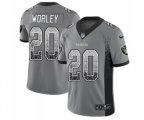 Oakland Raiders #20 Daryl Worley Limited Gray Rush Drift Fashion Football Jersey