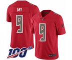 Tampa Bay Buccaneers #9 Matt Gay Limited Red Rush Vapor Untouchable 100th Season Football Jersey