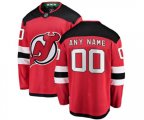 New Jersey Devils Custom Fanatics Branded Red Home Breakaway Hockey Jersey